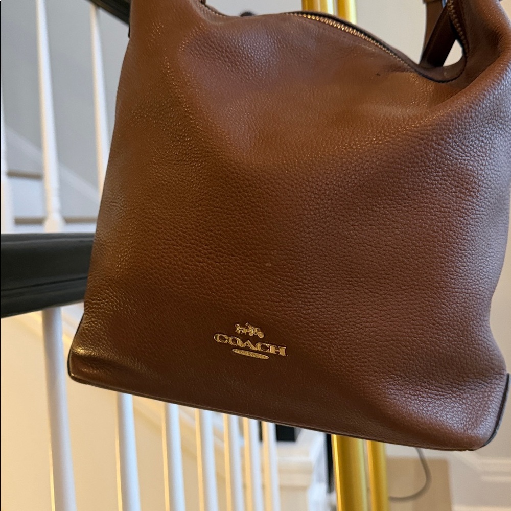 Coach Abby Duffle hobo Brown Leather Shoulder Bag - Picture 10 of 11